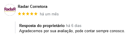 Avaliação no Google